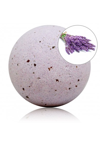 BOULE DE BAIN MOUSSANTE À LA LAVANDE ET PÉTALES DE FLEURS 140gr