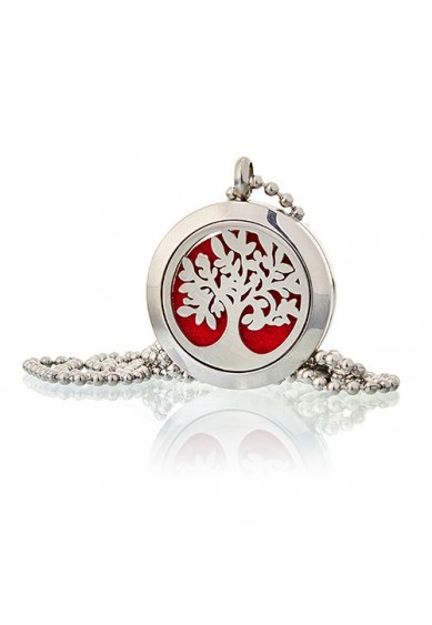 COLLIER DIFFUSEUR AROMATHÉRAPIE - ARBRE DE VIE 25MM